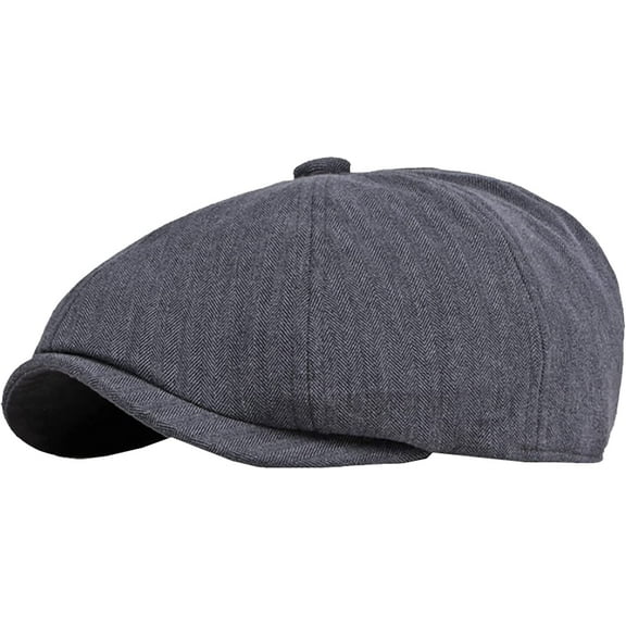 CoCopeaunts Newsboy Hats for Men Solid Plain Flat Cap Vintage Artist Painter Ivy Hat Octagonal Newsboy Cap Retro Beret Hat