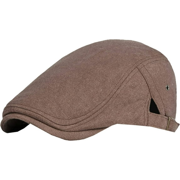 CoCopeaunts Newsboy Hats for Men Spring Autumn Adjustable Ivy Flat Cap Male Female Artist Painter Beret Hat Classic Cabbie Hat