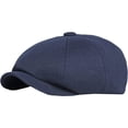 thumbnail image 1 of CoCopeaunts Newsboy Hats for Men Spring Autumn Winter Hat Solid Plain Artist Painter Beret Hat Adjustable Octagonal Newsboy Cap, 1 of 7