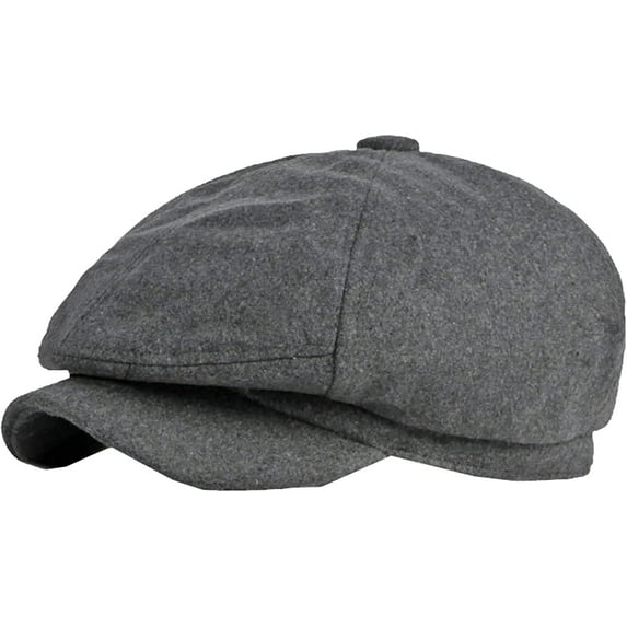 CoCopeaunts Newsboy Hats for Women Autumn Winter Hat Retro Octagonal Newsboy Cap Vintage Plain Beret Hat Outdoor Ivy Cap