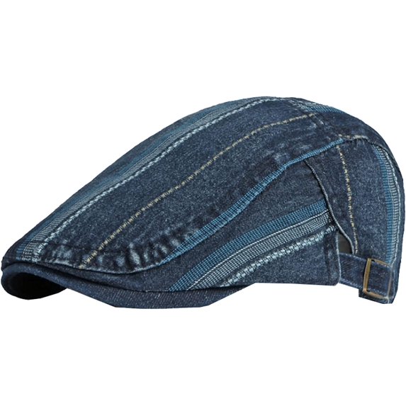 CoCopeaunts Newsboy Hats for Women Fashion Denim Beret Cap Men Women Adjustable Ivy Cap Male Female Artist Painter Beret Hat