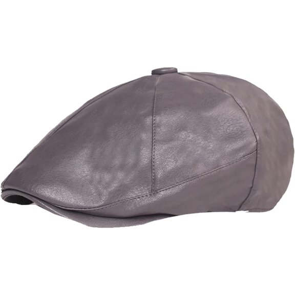 CoCopeaunts Newsboy Hats for Women Men Retro Adult Red Berets Cabbie Hat Leather Ivy Cap Autumn Winter Driver Caps Newsboy Cap