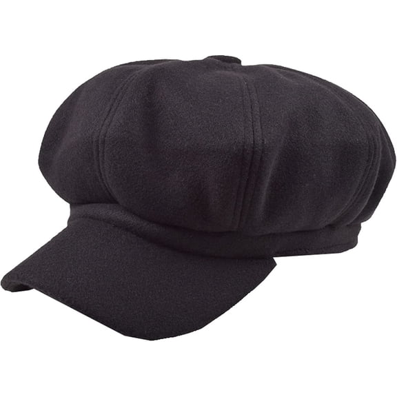 CoCopeaunts Newsboy Hats for Women Solid Ladies Baker Boy Hat Female Beret Hat Autumn Winter Vintage Octagonal Cap