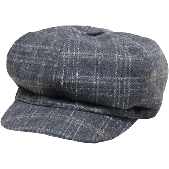CoCopeaunts Newsboy Hats for Women Solid Plain Octagonal Newsboy Cap Men Ladies Casual Wool Hat Beret Painter Cap Winter Hat