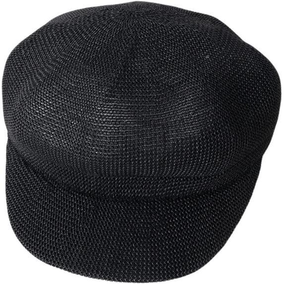 CoCopeaunts Newsboy Hats for Women Summer Breathable Mesh Straw Beret Adjustable Artist Painter Octagonal Caps Visor Beach Hat