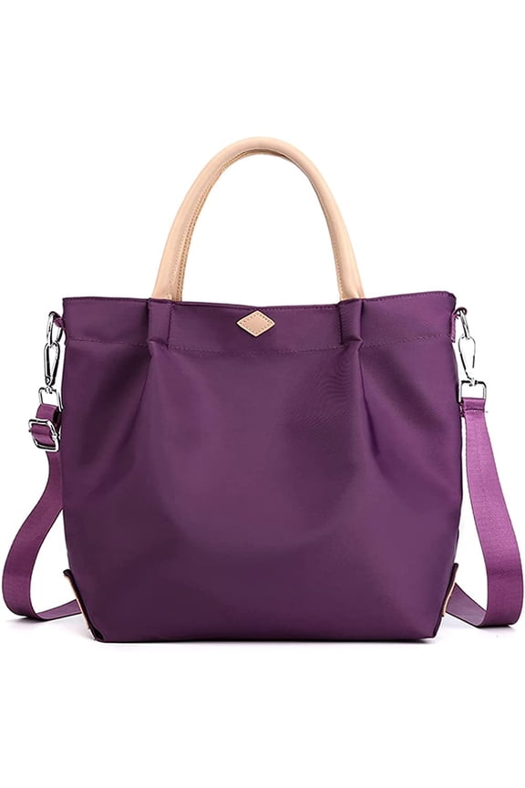 s Nylon Shoulder Bag for Women Top Handle Handbag Large Capacity Crossbody Bag Casual Tote Bag Travel Satchel Purse