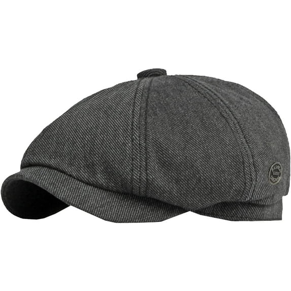 CoCopeaunts Octagonal Newsboy Cap Cotton Beret Hats for Men Spring Summer Retro Flat Ivy Hat Casual Newsboy Hats for Women