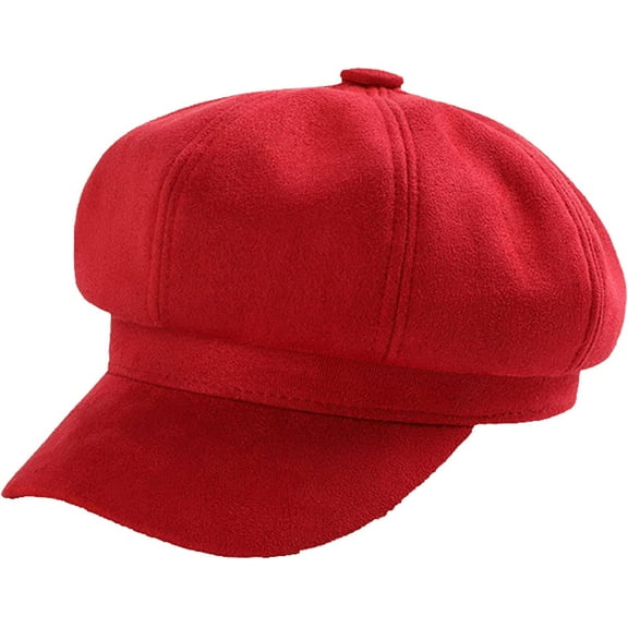 CoCopeaunts Octagonal Newsboy Cap for Women Autumn Winter Korean Fashion Beret Warm Painter Cap Retro British Style Unisex