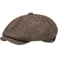 thumbnail image 1 of CoCopeaunts Octagonal Newsboy Hats for Men Vintage British Newsboy Cap Beret for Women and Painter Hat Outdoor Cabbie Hat, 1 of 7