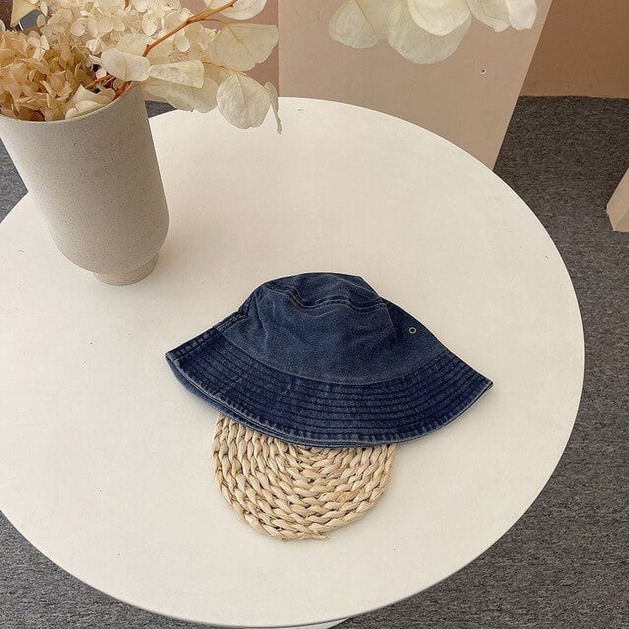 CoCopeaunts Outdoor Washed Denim Cotton Bucket Hats Women Streetwear Fisherman Hats for Men Hip Hop Unisex Caps Bonnet Gorro