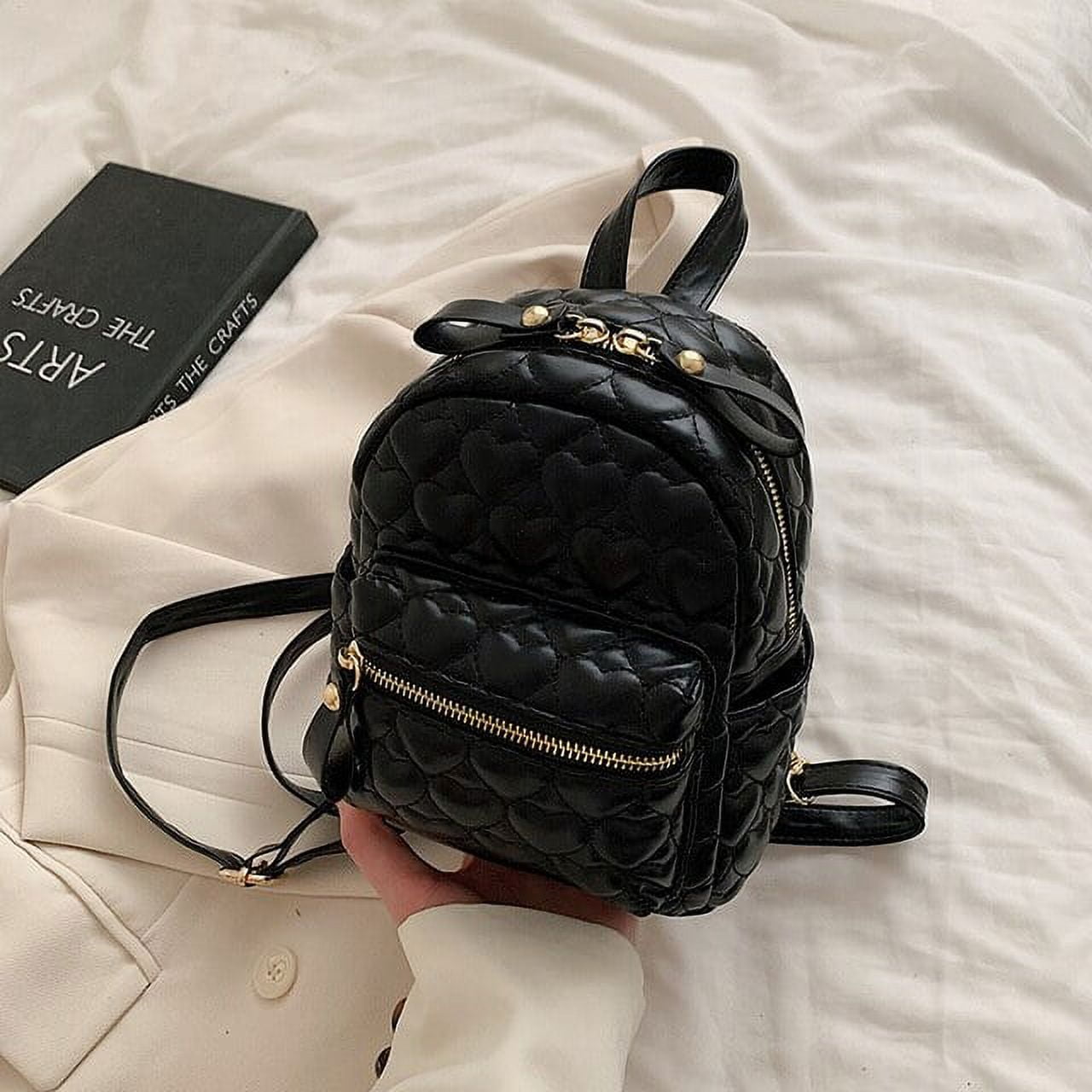 CoCopeaunts PU Soft Leather Bags Shoulder Small Backpacks CoCopeaunts PU Soft Leather Bags Shoulder Small Backpacks