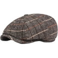 thumbnail image 1 of CoCopeaunts Plaid Octagonal Newsboy Cap Beret Cap Autumn Winter Hat Vintage Artist Painter Hat Men Women Flat Cap Berets Men, 1 of 8
