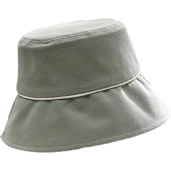 CoCopeaunts Plain Bucket Hat Sunscreen Sunscreen Outdoor Packable Fisherman Hat Female Casual Wild Wear Solid Color Sun Cap
