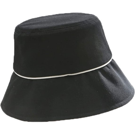 CoCopeaunts Plain Bucket Hat Sunscreen Sunscreen Outdoor Packable Fisherman Hat Female Casual Wild Wear Solid Color Sun Cap