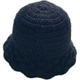 thumbnail image 1 of CoCopeaunts Plain Bucket Hat for Women Winter Knitted Unisex Warm Bonnet Cap Trendy Oversized Comfort Ladies Bucket Cap Packable, 1 of 8