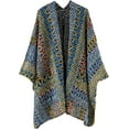 thumbnail image 1 of CoCopeaunts Retro Fashion Shawl Wrap for Women Open Front Poncho Cape Winter Warm Blanket Large Scarves Soft Shawls Coat, 1 of 3
