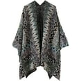 thumbnail image 1 of CoCopeaunts Retro Fashion Shawl Wrap for Women Open Front Poncho Cape Winter Warm Blanket Large Scarves Soft Shawls Coat, 1 of 3