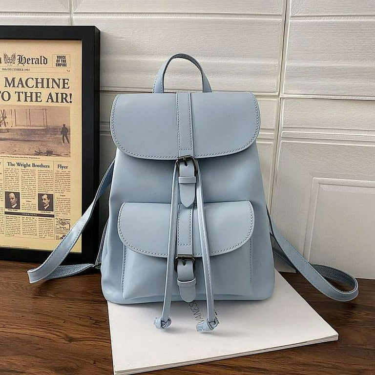 CoCopeaunts Retro Fashion Woman Backpack Pu Leather String Big Backpack  Bags for Teenagers Girls Simple New Designer Hand Shoulder Bags 