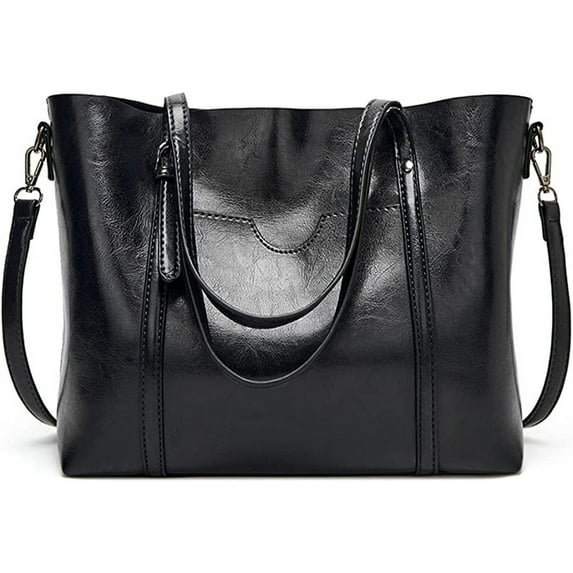 CoCopeaunts Retro Tote Bag Hobo Shoulder Bag with Multi Pockets PU Faux Leather Purse Large Capacity Handbage for Women Work