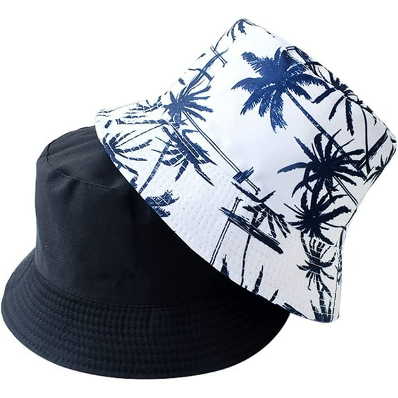 CoCopeaunts Reversible Bucket Hat for Women Outdoor Double-Sided Fisherman Hat Packable Outdoor Cool Basin Hat Many Pattern