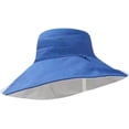 thumbnail image 1 of CoCopeaunts Reversible Bucket Hat for Women Summer Wide Brim Sun Shade Outdoor Casual Solid Men Fisherman Hat with Chin Strap, 1 of 8
