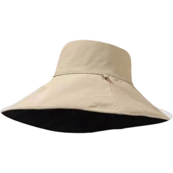 CoCopeaunts Reversible Bucket Hat for Women Summer Wide Brim Sun Shade Outdoor Casual Solid Men Fisherman Hat with Chin Strap