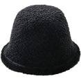 thumbnail image 1 of CoCopeaunts Reversible Bucket Hats Roll-up Brim Lamb Wool Fisherman Hat for Women Autumn Winter Fashionable Warm Basin Hat, 1 of 8