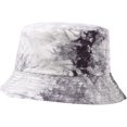 thumbnail image 1 of CoCopeaunts Reversible Buckets Hat Women Autumn Winter Multicolor MenTie Dye Bucket Caps Double-Faced Wear Cotton Fisherman Caps, 1 of 8