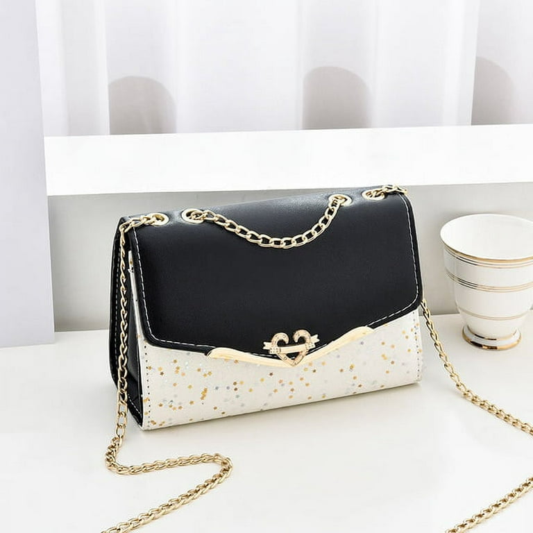 Evening Bag Women Glossy Y2k Purses Gold Clutch Purses For Women PU Leather  Shoulder Bag Hand Bags Silver Purse For Women (A - Gold): Handbags
