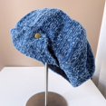 thumbnail image 1 of CoCopeaunts Sequin Beret Octagonal Hats For Women Vintage Classic Newsboy Caps Lady Beret Hat Flat Brim Cap Female Spring Painter Berets Cap, 1 of 6