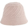 thumbnail image 1 of CoCopeaunts Small Bucket Hat Ladies Foldable Fashion Soft Solid Color Twill Crochet Women Girl Knit Hat Winter Thick Keep Warm, 1 of 8