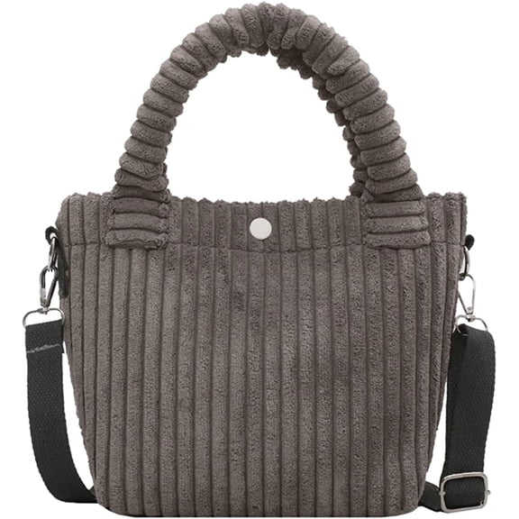 CoCopeaunts Small Corduroy Tote Purse Shoulder Bag Corduroy Crossbody Bag Women Mini Satchel Handbag Bag Hobo Bags