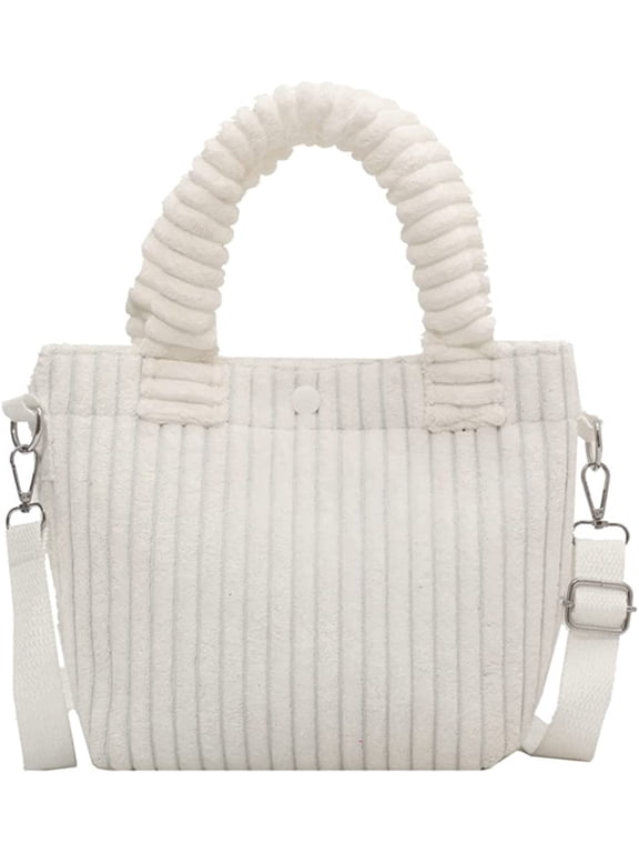 Small Corduroy Tote Purse Shoulder Bag Corduroy Crossbody Bag Women Mini Satchel Handbag Bag Hobo Bags