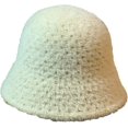 thumbnail image 1 of CoCopeaunts Solid Color Bucket Hat Soft Mink Hair Fisherman Hat for Women Versatil Outdoor Basin Hat for Girl Winter Daily Wear, 1 of 8