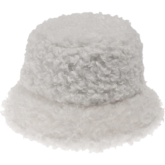 CoCopeaunts Solid Color Fisherman Hat Men Autumn Winter Versatile Lamb Wool Pot Hat Winter Warm Women Basin Hat Outdoor Foldable