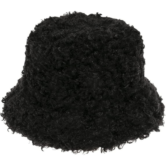 CoCopeaunts Solid Color Fisherman Hat Men Autumn Winter Versatile Lamb Wool Pot Hat Winter Warm Women Basin Hat Outdoor Foldable