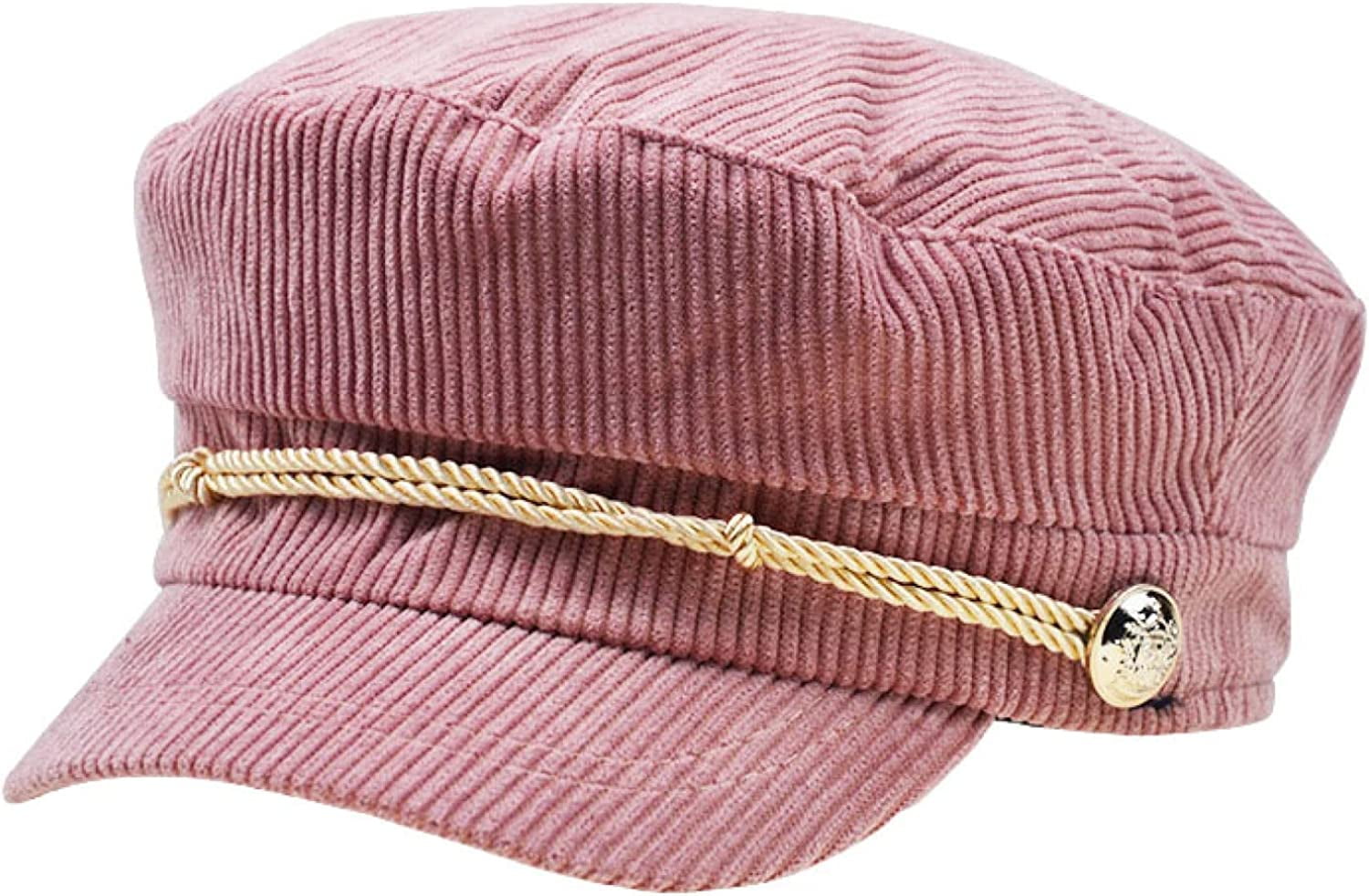 CoCopeaunts Solid Color Newsboy Cap Winter Beret Hats for Women Cotton