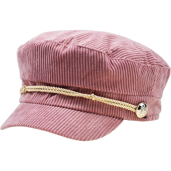 CoCopeaunts Solid Color Newsboy Cap Winter Beret Hats for Women Cotton Flat Peaked Cap Women Painter Beret Hat