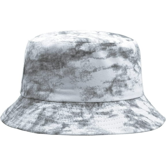 CoCopeaunts Spring Summer Women Bucket Hat Bright Tie Dye 6 Colors Thin Cotton Breathable Fisherman Hat for Men Outdoor Shade