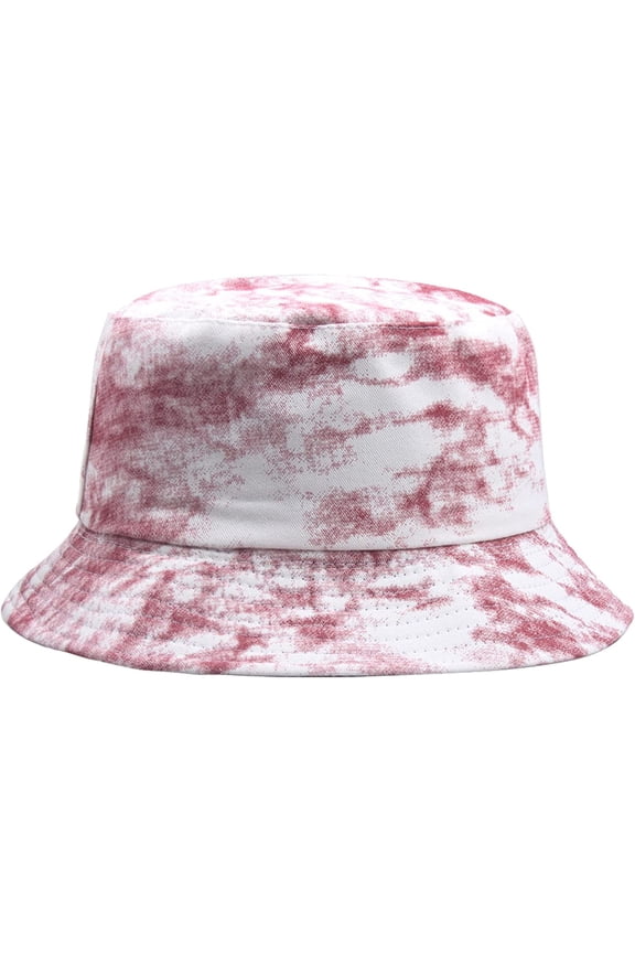 Spring Summer Women Bucket Hat Bright Tie Dye 6 Colors Thin Cotton Breathable Fisherman Hat for Men Outdoor Shade