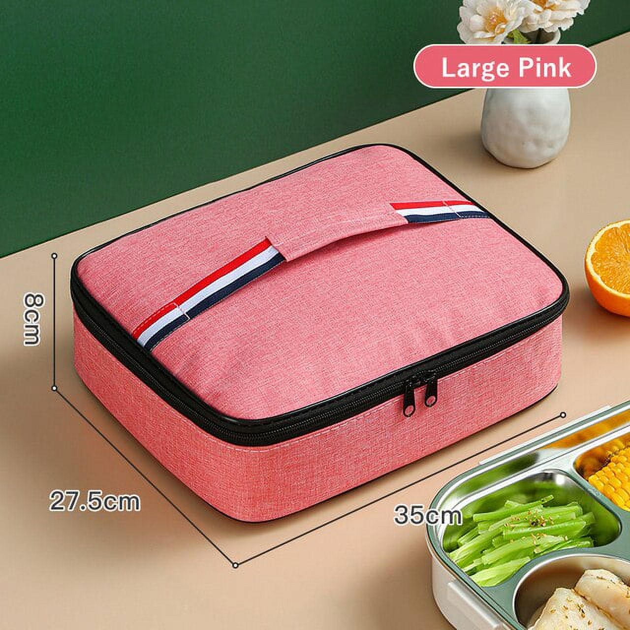 CoCopeaunts Square Flat Lunch Box Women Insulated Lunch Bag Waterproof