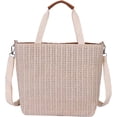 thumbnail image 1 of CoCopeaunts Straw Bag for Women, Summer Beach Bag Fashion Handwoven Hobo Handbag Vacation Top Handle Satchel Bag Purse, 1 of 8
