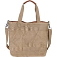 thumbnail image 1 of CoCopeaunts Straw Bag for Women, Summer Beach Bag Fashion Handwoven Hobo Handbag Vacation Top Handle Satchel Bag Purse, 1 of 8