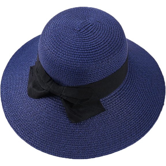 CoCopeaunts Straw Bucket Hat for Women Bowknot Decorate Belt Spring Summer Wide Brim Outdoor Beach Sweet Girls Basin Hat