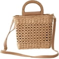 thumbnail image 1 of CoCopeaunts Straw Crossbody Bags for Women Small Handwoven Tote Bag Summer Beach Bag for Travel Vacation, 1 of 7