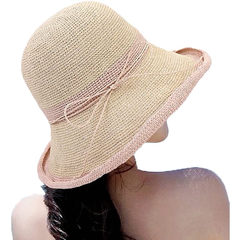 CoCopeaunts Straw Hat for Women Wide Brim Summer Handmade  display picture 1