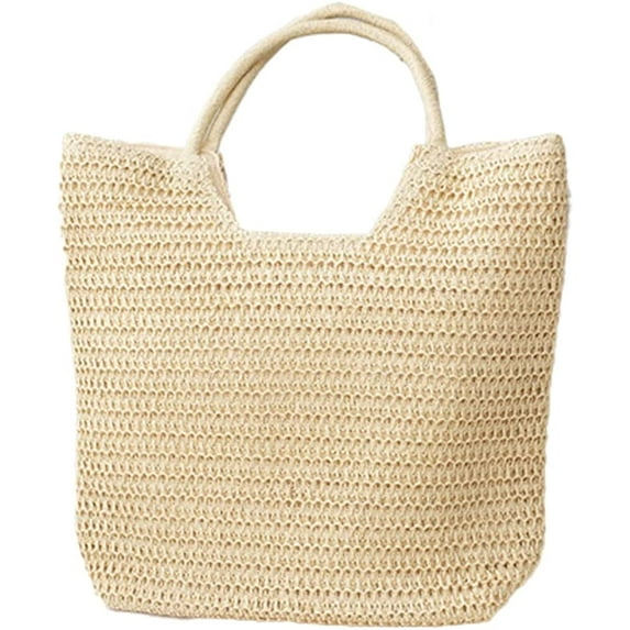 CoCopeaunts Straw Tote Bag Summer Large Beach Bag for Women Handmade Woven Shoulder Bag Handbag for Travel Vacation 2023