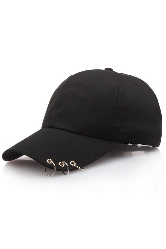 Street Hip Hop Baseball Cap for Women Baseball Cap with Ring Circle Snapback Hats Men Dad Hat Adjustable Kpop Korean Style Gorra