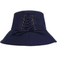 thumbnail image 1 of CoCopeaunts Summer Beach Hat for Women Hatband Foldable Fashion Solid Bucket Cap UV Protection Cross Bow Straps Fisherman Hat, 1 of 8