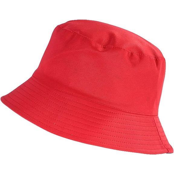 CoCopeaunts Summer Bucket Hat Solid Color Double Side Basin Hat Men Casual Fashion Sunscreen Packable Big Fisherman Hat